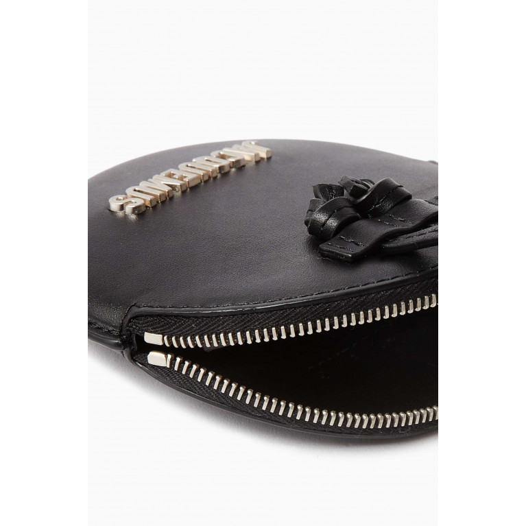 Jacquemus - Le Pitchou Circle Neck-pouch in Leather Black