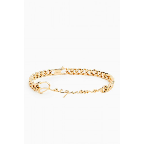 Jacquemus - La Gourmette Signature Chain Bracelet in Gold-plated Brass