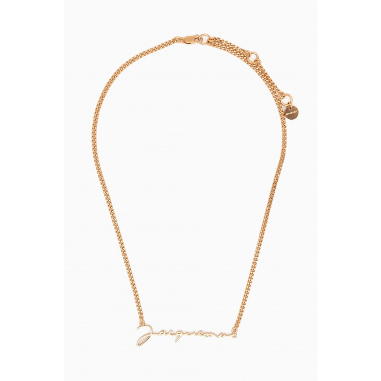 Jacquemus - La Chain Signature Necklace in Gold-plated Brass Gold