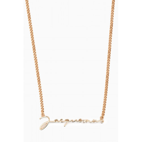 Jacquemus - La Chain Signature Necklace in Gold-plated Brass Gold