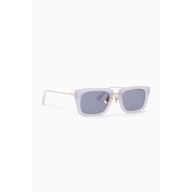 Jacquemus - Les Lunettes Soli Sunglasses in Acetate & Metal Purple