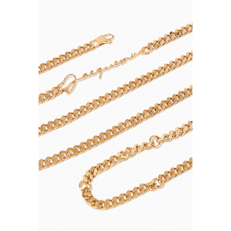 Jacquemus - Le Ceinture Signature Chain Belt in Gold-plated Brass