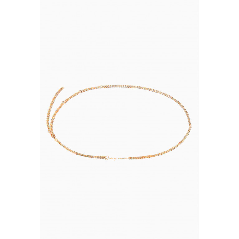 Jacquemus - Le Ceinture Signature Chain Belt in Gold-plated Brass