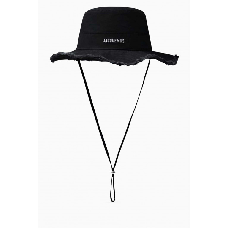 Jacquemus - Le Bob Artichaut Hat in Cotton Black
