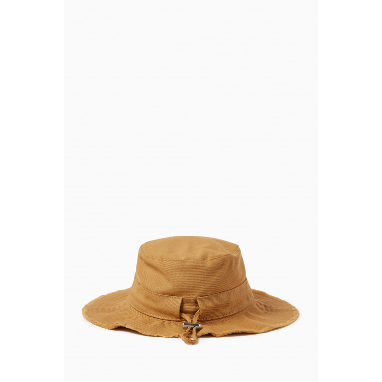 Jacquemus - Le Bob Artichaut Frayed Expedition Hat in Cotton Neutral