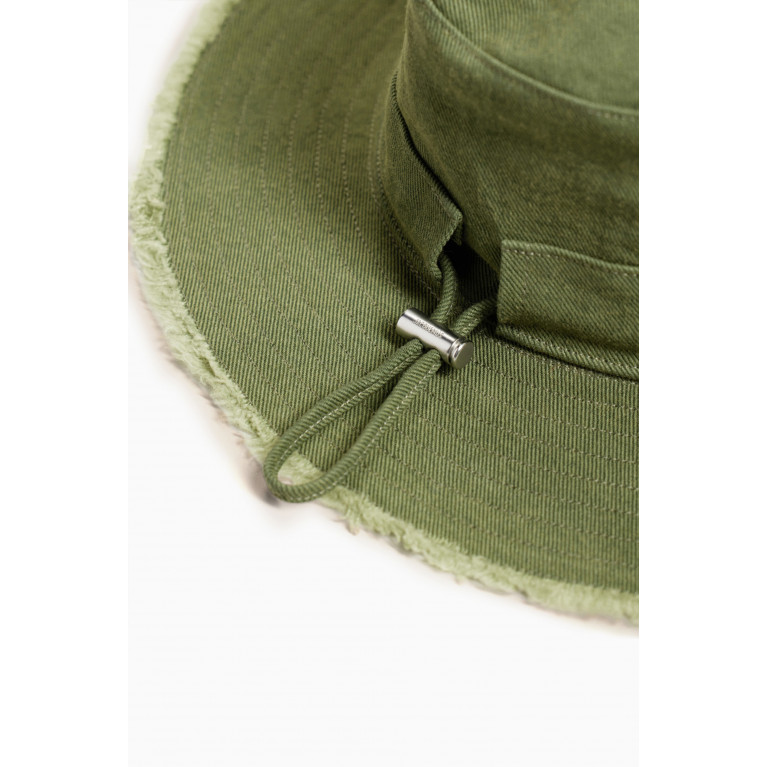 Jacquemus - Le Bob Artichaut Frayed Expedition Hat in Cotton Brown