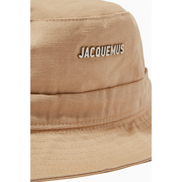 Jacquemus - Le Bob Gadjo Bucket Hat in Cotton-canvas Neutral