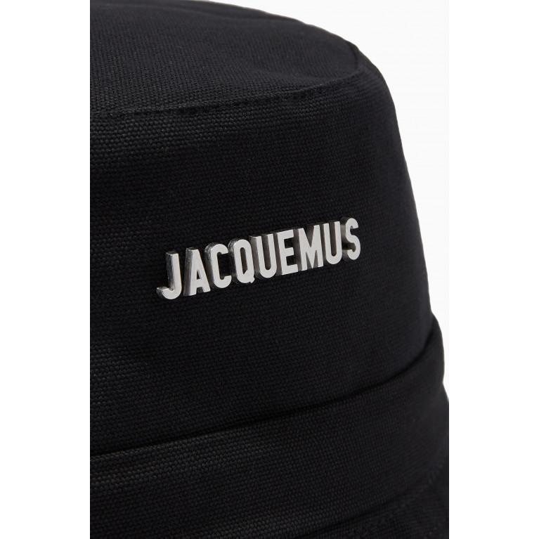 Jacquemus - Le Bob Gadjo Bucket Hat in Cotton-canvas Black