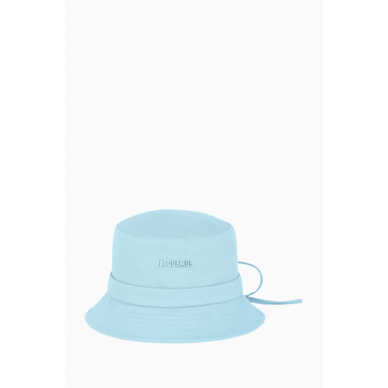 Jacquemus - Le Bob Gadjo Bucket Hat in Cotton-canvas Blue
