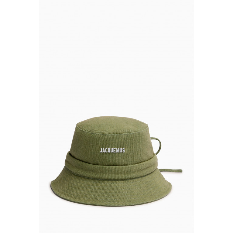 Jacquemus - Le Bob Gadjo Bucket Hat in Cotton-canvas Brown