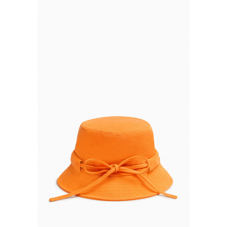 Jacquemus - Le Bob Gadjo Bucket Hat in Cotton-canvas Orange
