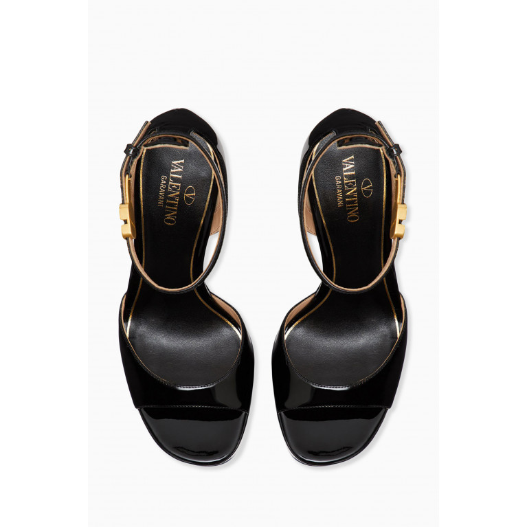 Valentino - Valentino Garavani Tan-Go Platform Sandals in Patent-leather