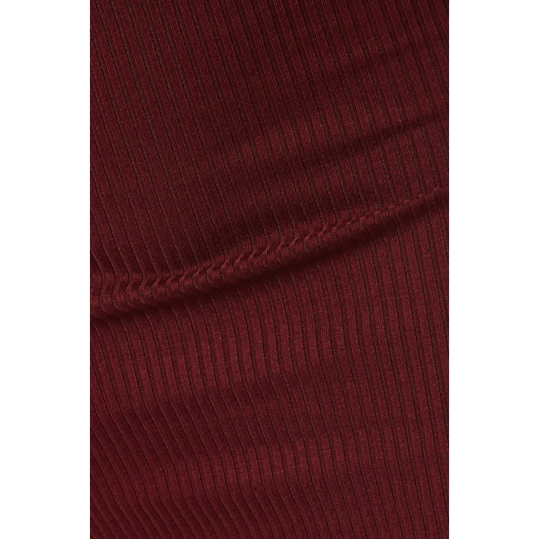 Simon Miller - Space Maxi Dress in Rib-knit Burgundy
