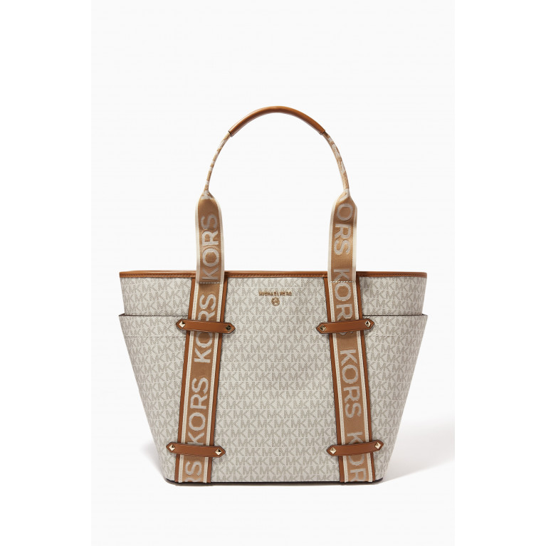 MICHAEL KORS - Large Maeve Tote Bag in Logo Canvas