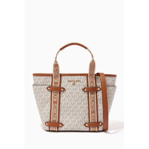 MICHAEL KORS - Small Maeve Tote Bag in Logo Canvas