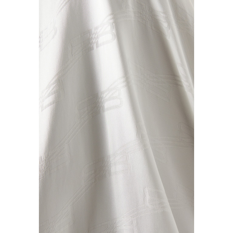 Balenciaga - BB Monogram Twisted Sleeve Shirt in Viscose Jacquard