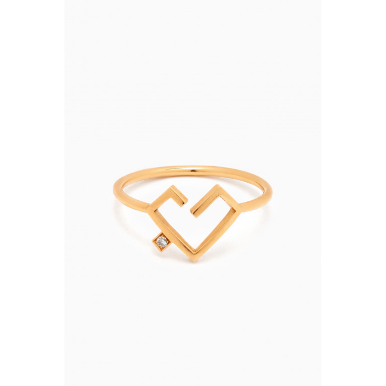 Yataghan Jewellery - Hubb Diamond Ring in 18kt Gold White