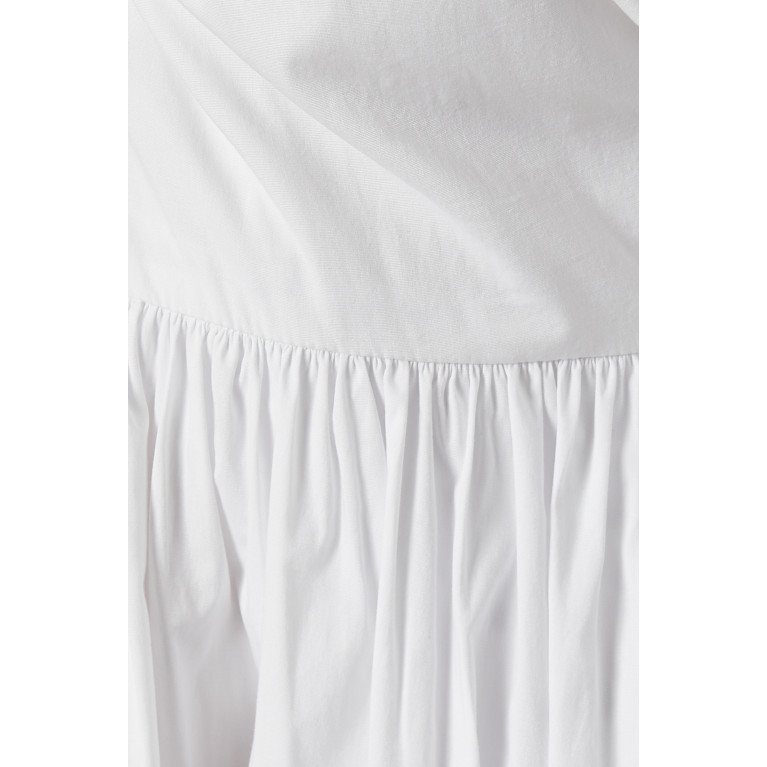 Sunset Lover - Lucile Mini Dress in Organic Cotton White