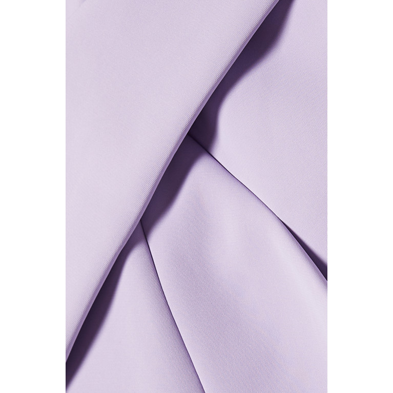 Mossman - Amberlight Twist-front Mini Dress Purple
