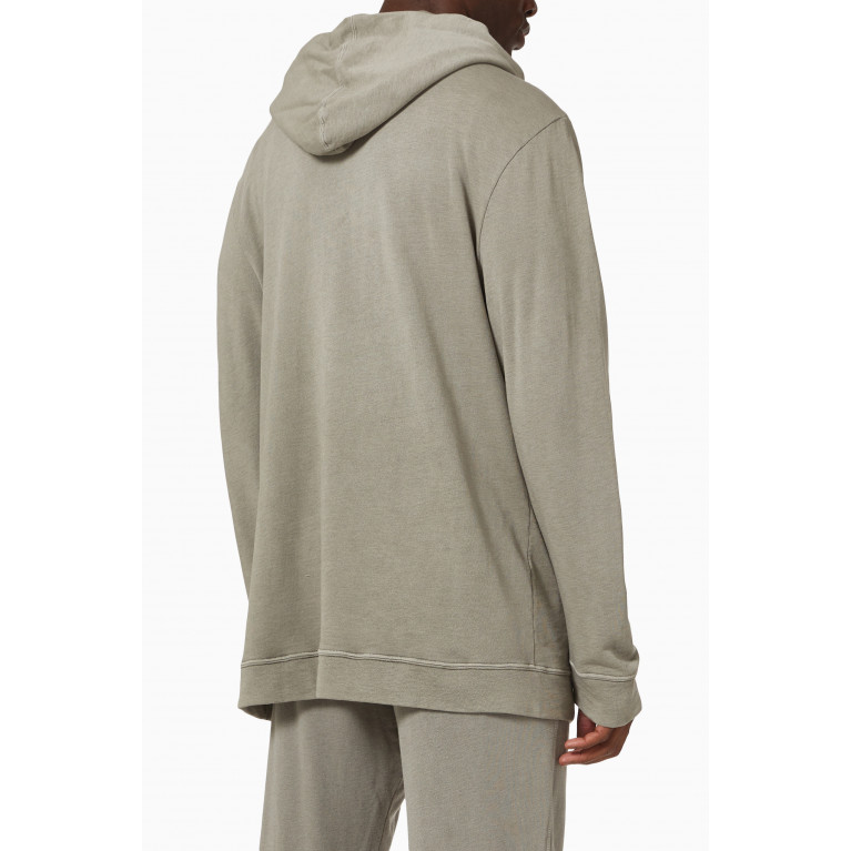 James Perse - Pullover Hoodie in French Terry Grey