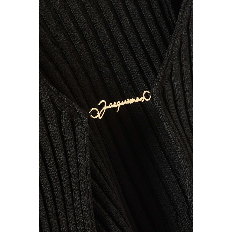 Jacquemus - La Maille Pralù in Rib-knit Black