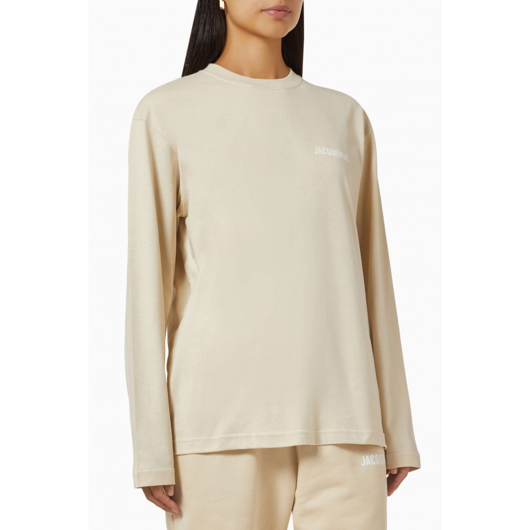 Jacquemus - Le Manches Longues T-shirt in Jersey Neutral