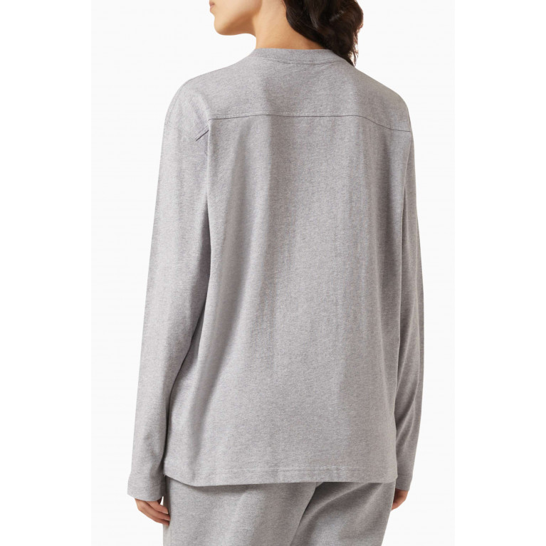 Jacquemus - Le Manches Longues T-shirt in Jersey Grey