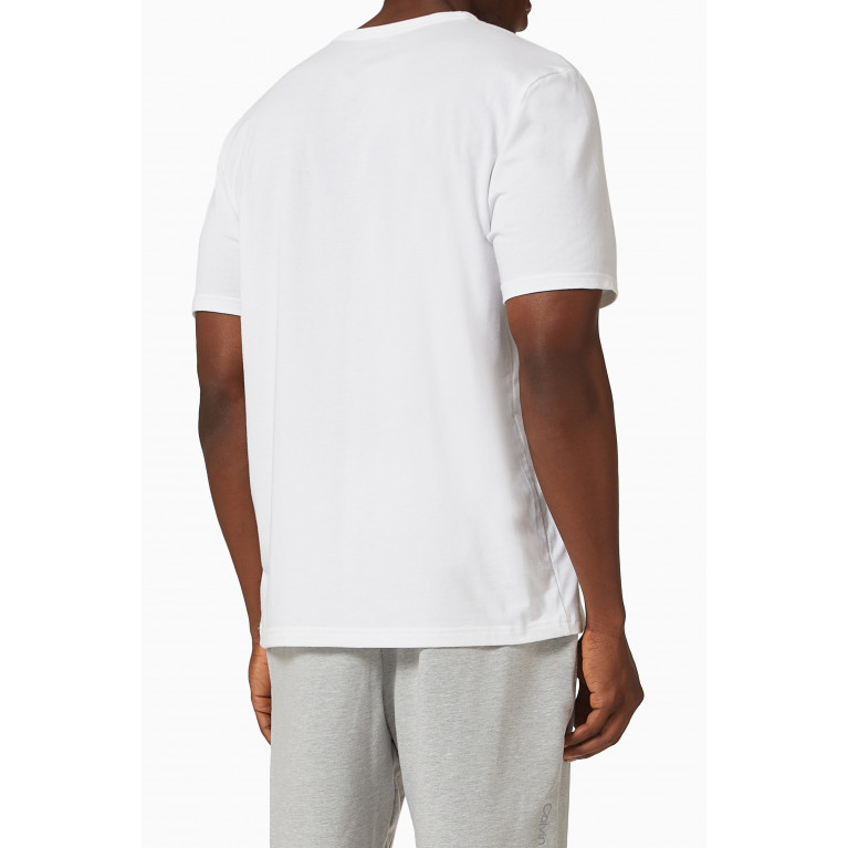 Calvin Klein - Modern Structure Lounge T-shirt in Stretch Cotton Jersey White