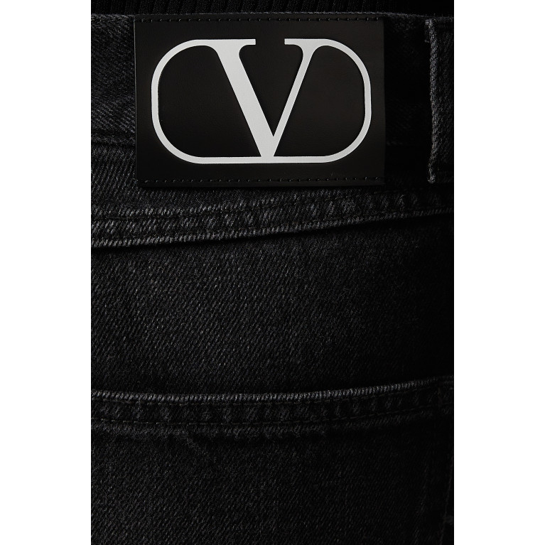 Valentino - Feather-trim Jeans