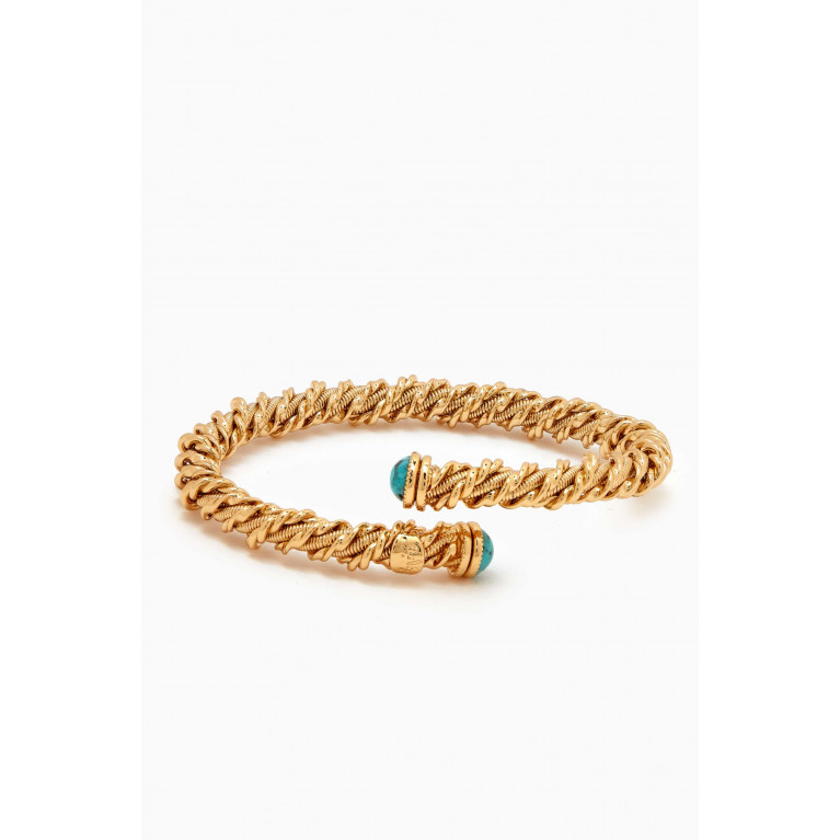 Gas Bijoux - Bonnie Cabochons Bracelet in 24kt Gold-plated Metal