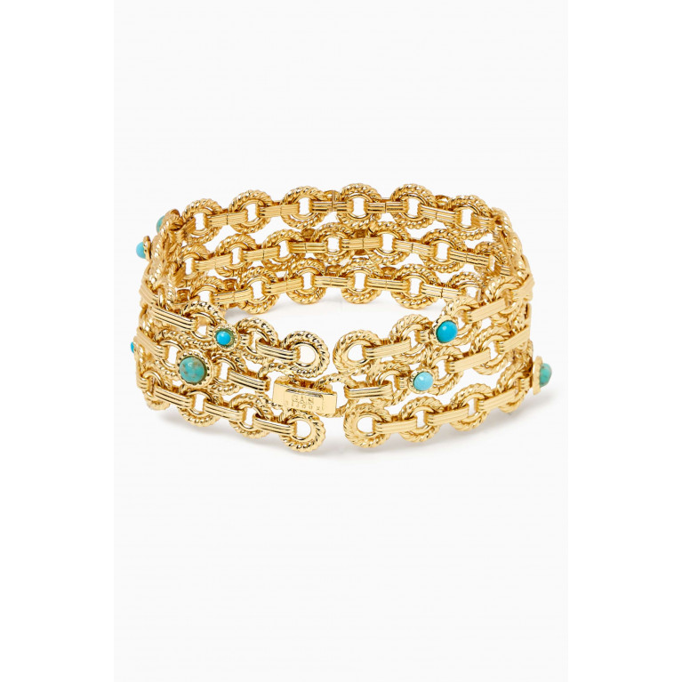 Gas Bijoux - Mistral Bracelet in 24kt Gold-plated Metal