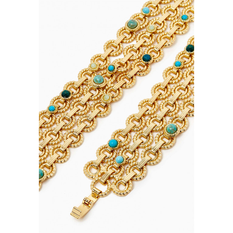 Gas Bijoux - Mistral Bracelet in 24kt Gold-plated Metal