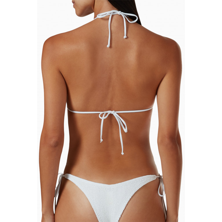 Bond-Eye - Sofie Eco Triangle Bikini Top in Regenerated Nylon White