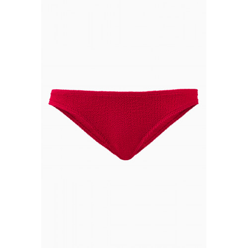 Bond-Eye - Sign Eco Bikini Bottoms in Regenerated Nylon Red
