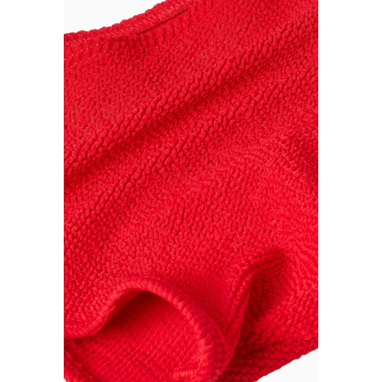 Bond-Eye - Palmer Eco Bikini Bottoms in Regenerated Nylon Red