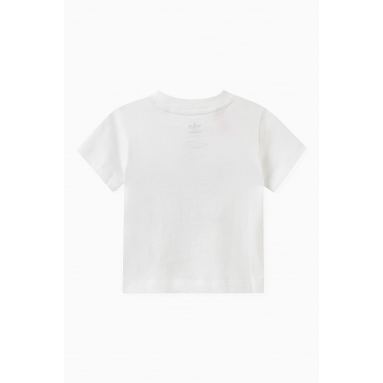 adidas Originals - Trefoil Logo Print T-Shirt in Cotton Jersey