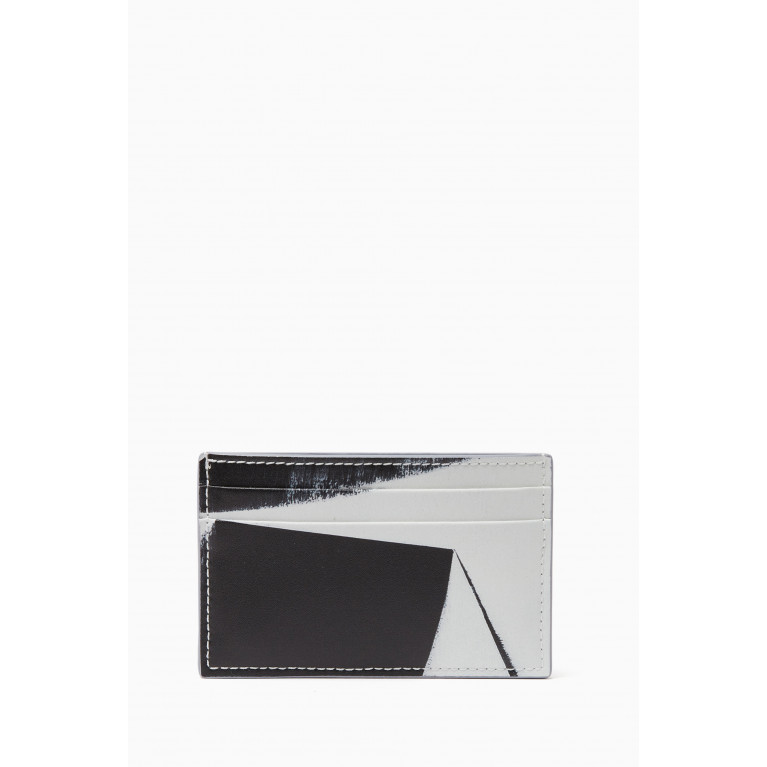 Alexander McQueen - Brushstroke Card Holder in Leather