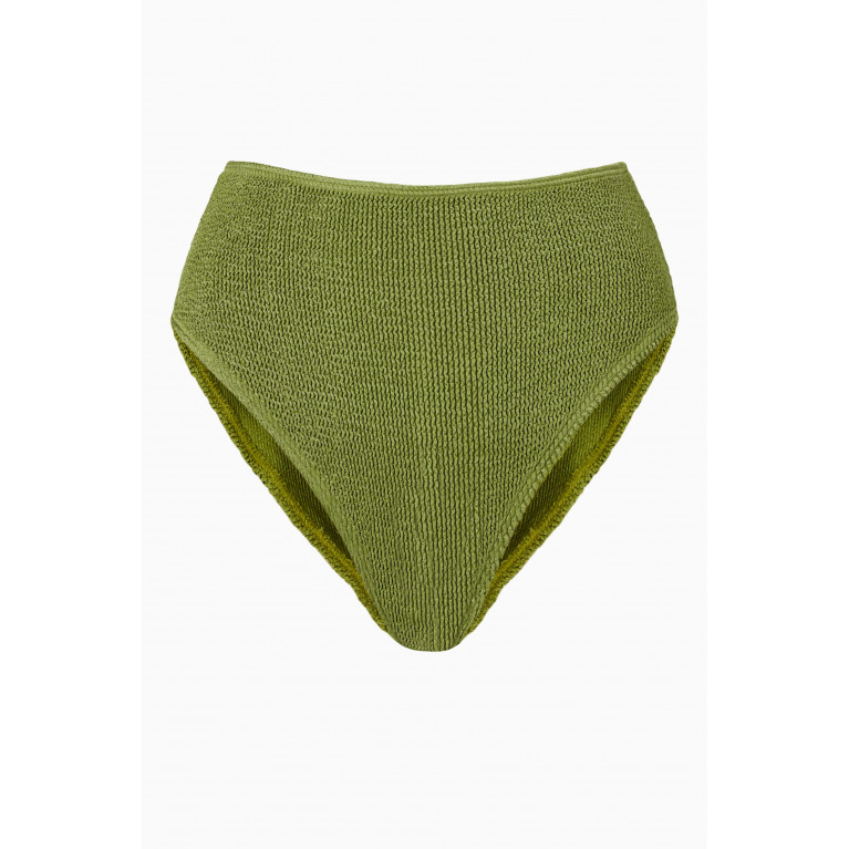 Bond-Eye - Palmer High-waist Bikini Bottoms Green