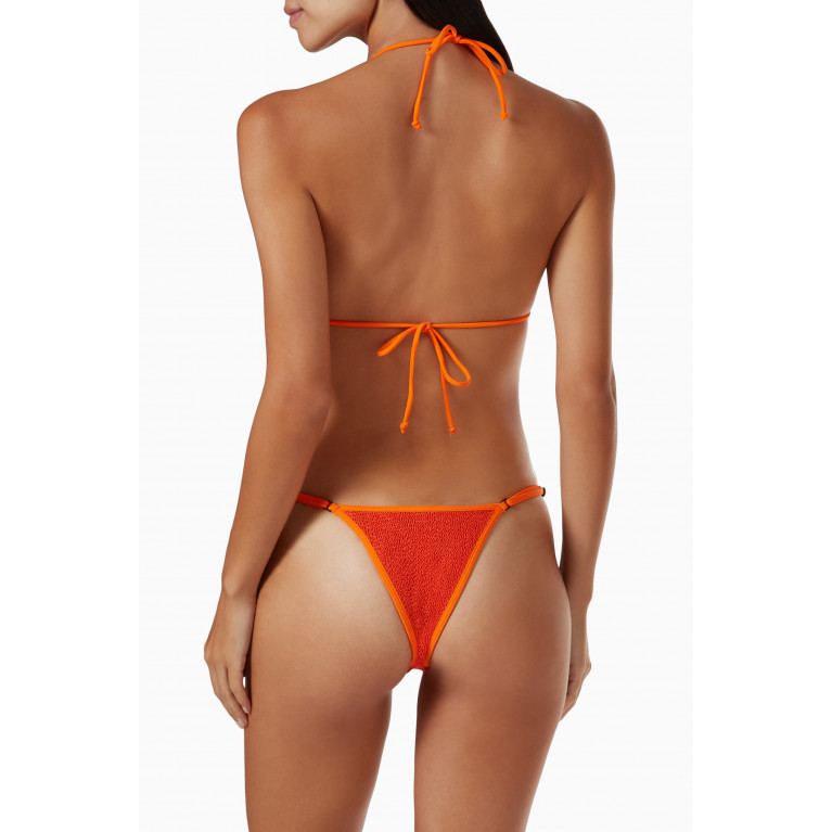 Bond-Eye - Larisa Eco Bikini Bottoms in Regenerated Nylon Orange