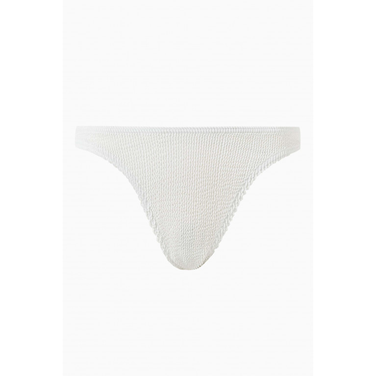 Bond-Eye - Sinner Eco Bikini Bottoms in Regenerated Nylon White
