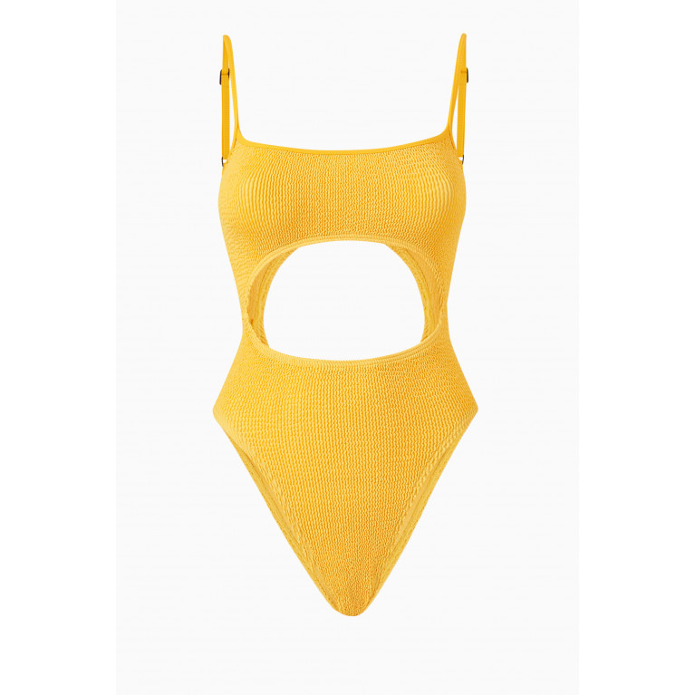 Bond-Eye - Mishy One-piece Eco Swimsuit in Regenerated Nylon Yellow