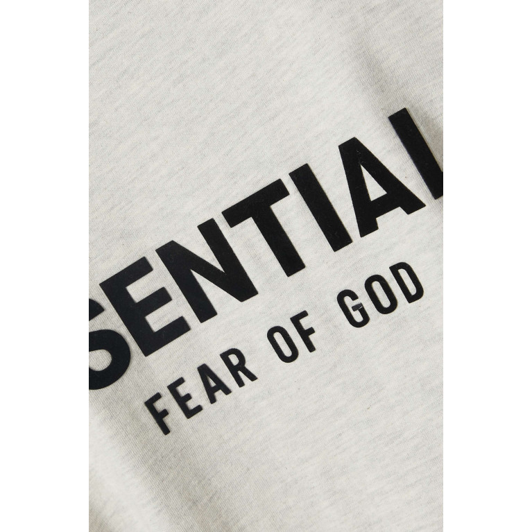 Fear of God Essentials - Essentials Logo T-shirt in Cotton Grey