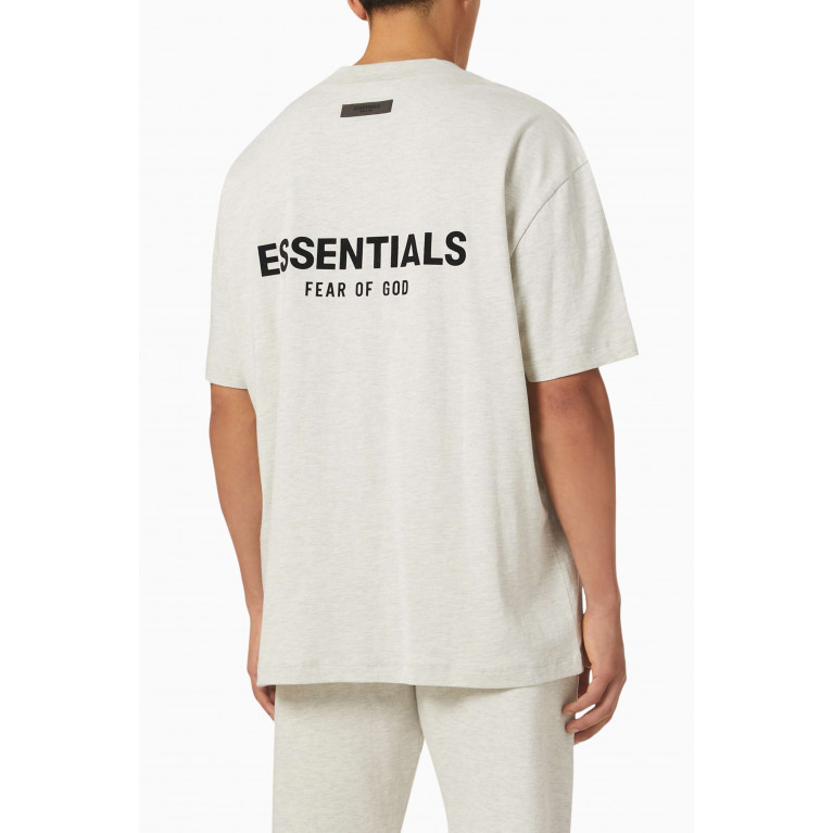 Fear of God Essentials - Essentials Logo T-shirt in Cotton Grey