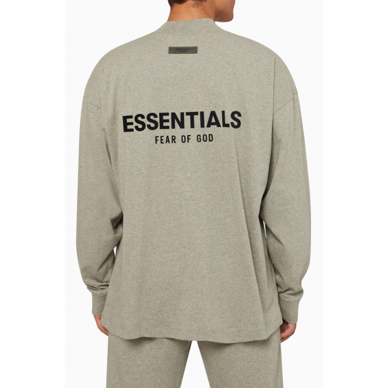 Fear of God Essentials - Long-sleeve Logo T-shirt in Cotton-jersey