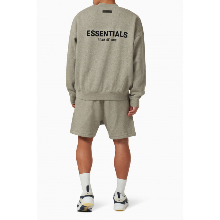 Fear of God Essentials - Essentials Logo Crewneck Sweatshirt in Cotton-blend