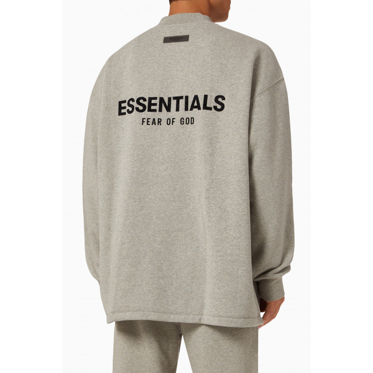 Fear of God Essentials - Crewneck Logo Sweatshirt in Fleece