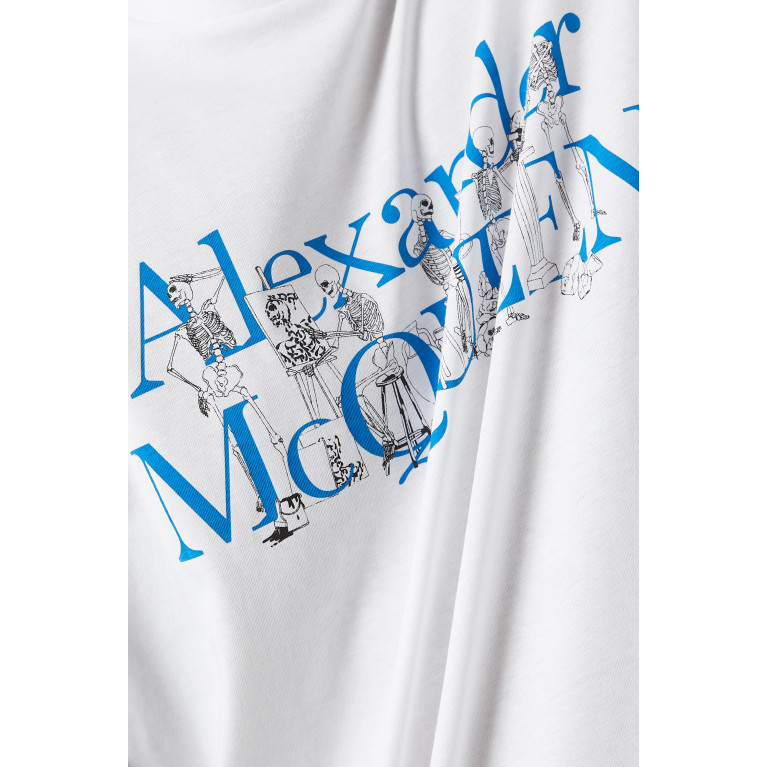 Alexander McQueen - Skeleton Band T-shirt in Cotton Jersey
