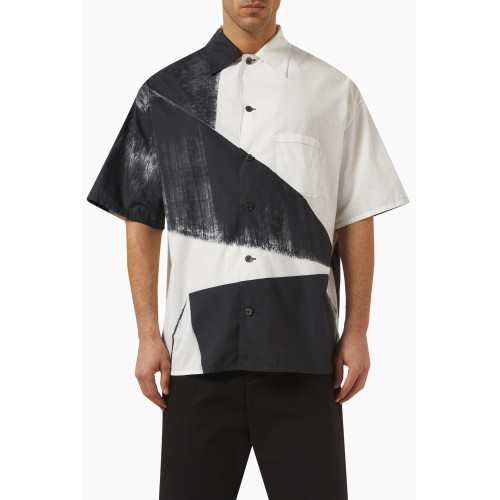 Alexander McQueen - Brushstroke Hawaiian Shirt in Organic Cotton