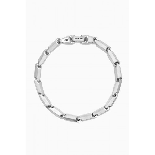 David Yurman - Chain Faceted Link Bracelet in Sterling Silver