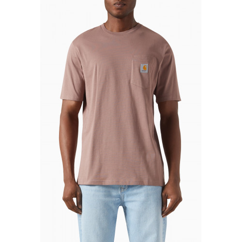 Carhartt WIP - Patch Pocket T-shirt in Cotton Jersey Pink